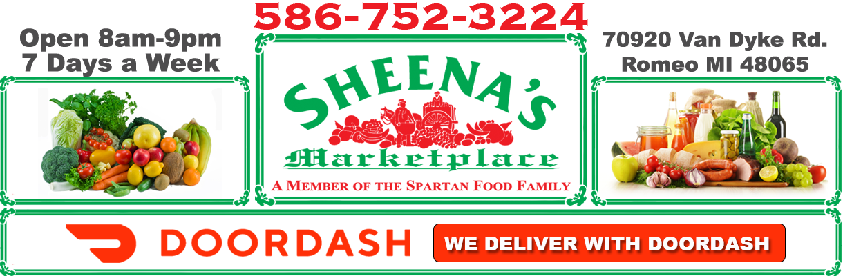 Welcome to Sheena's Marketplace your Spartan grocery store in Romeo Michigan